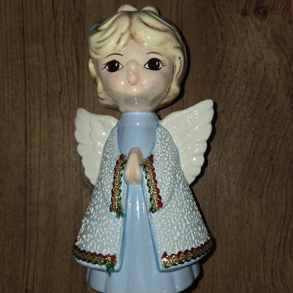 Vintage Hand Painted Christmas Angel - Picture 4 of 6